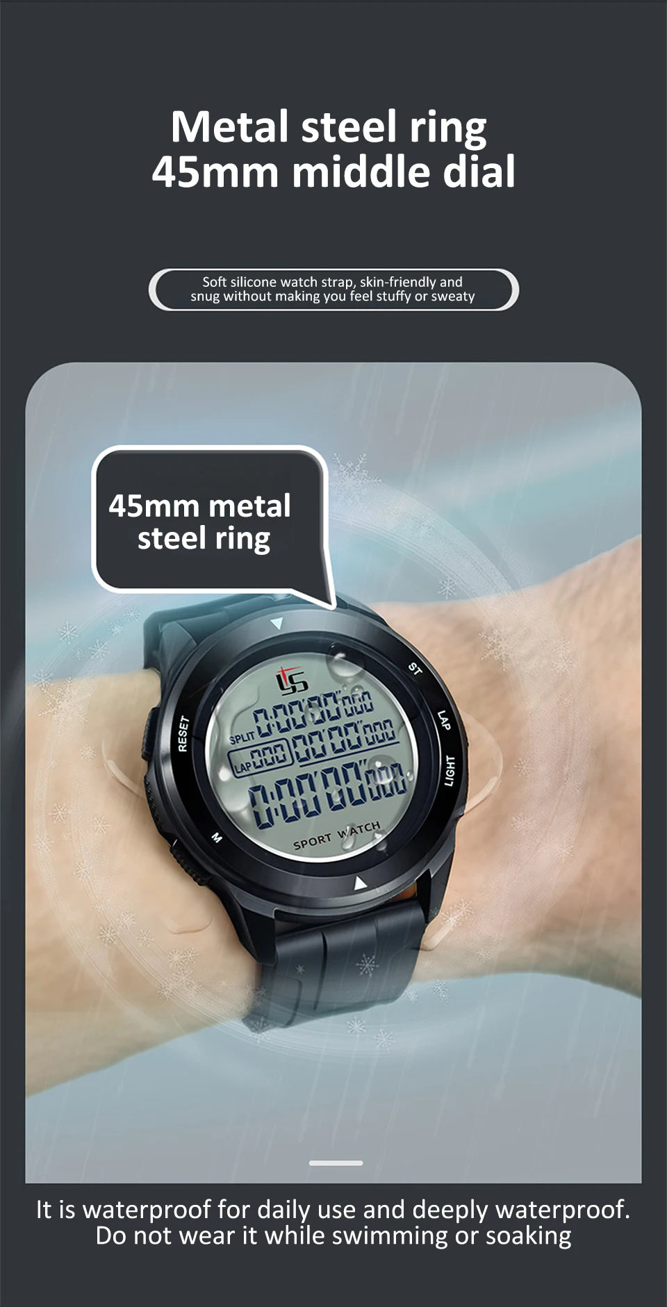 Digital Sports Stopwatch Timer