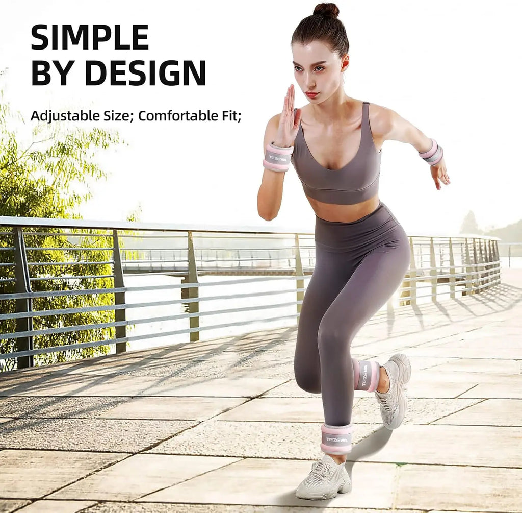 0.25/0.5/0.75KG Wrist Ankle Weight Sandbags Breathable Iron Straps For Fitness Dancing Yoga Running Pilates Leg Power Training