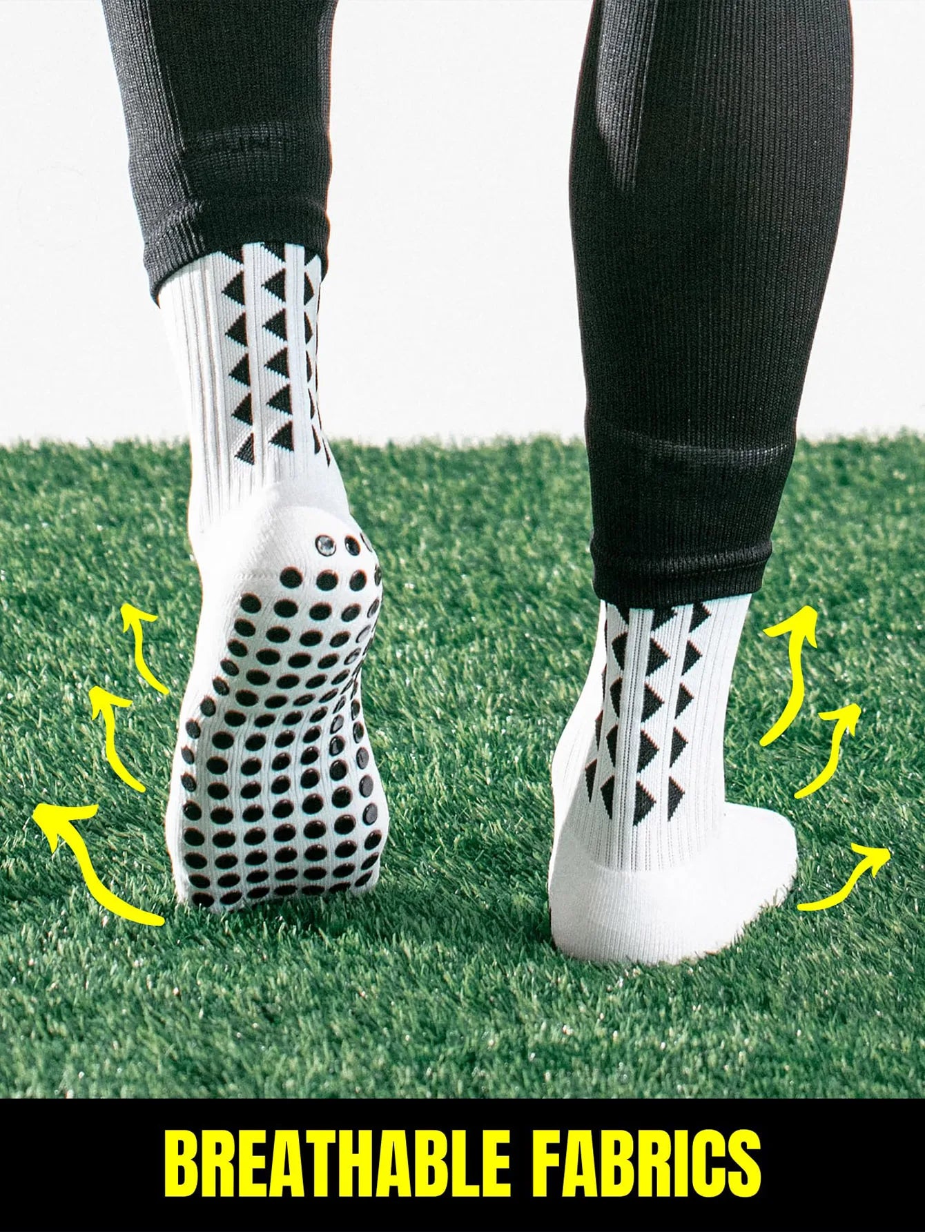 1 Pair Men's Football Socks with Grip