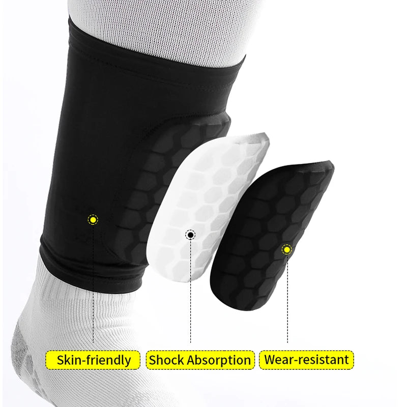 Mini football shin guard covers - Built-in mini shin guard covers