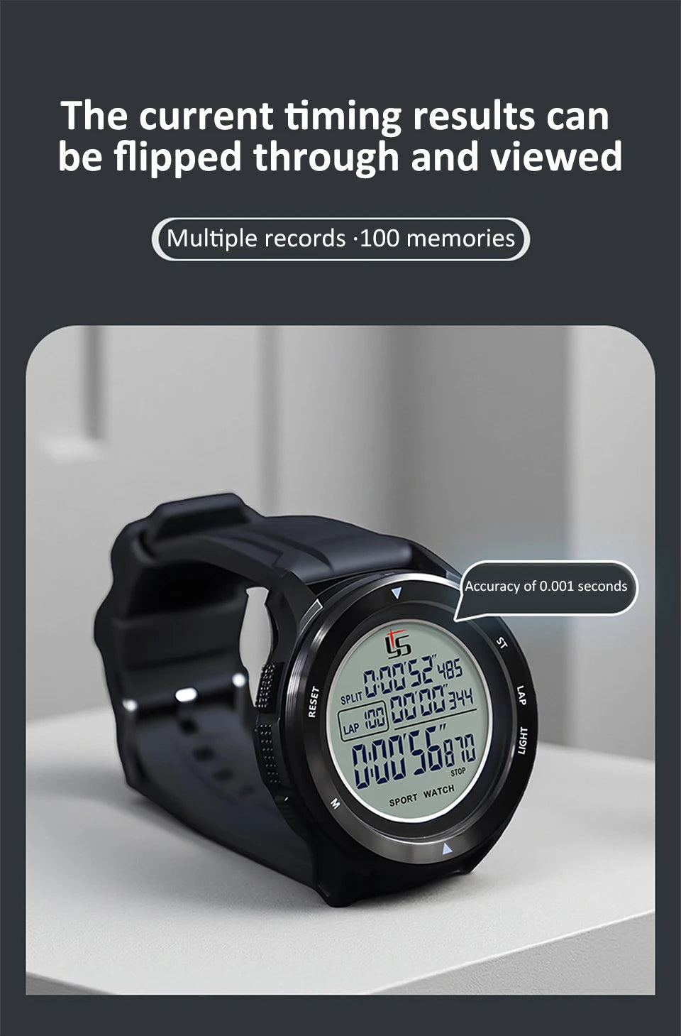 Digital Sports Stopwatch Timer