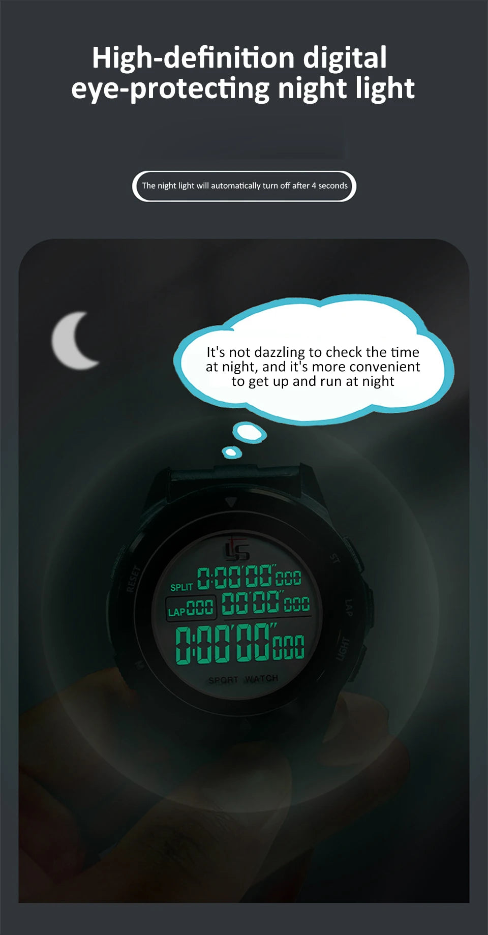 Digital Sports Stopwatch Timer