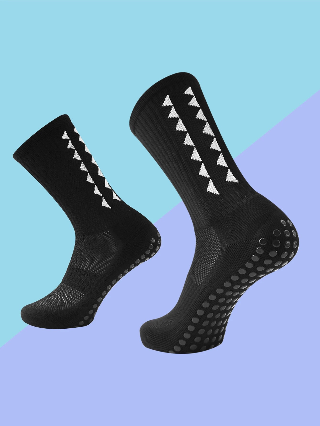 1 Pair Men's Football Socks with Grip