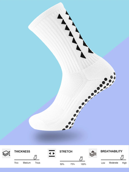 1 Pair Men's Football Socks with Grip