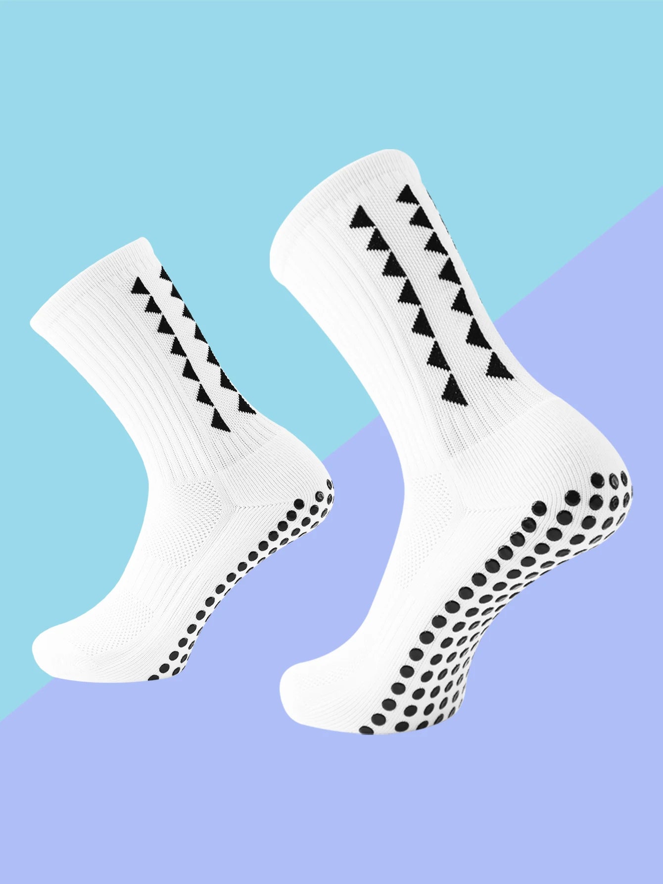 1 Pair Men's Football Socks with Grip